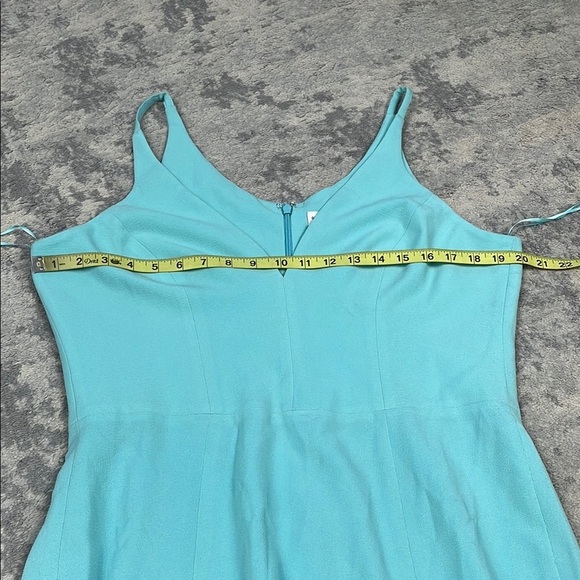 New Dress the Population Iris Dress Tranquil Blue Hourglass Slit Leg Sz XXL - Picture 9 of 14